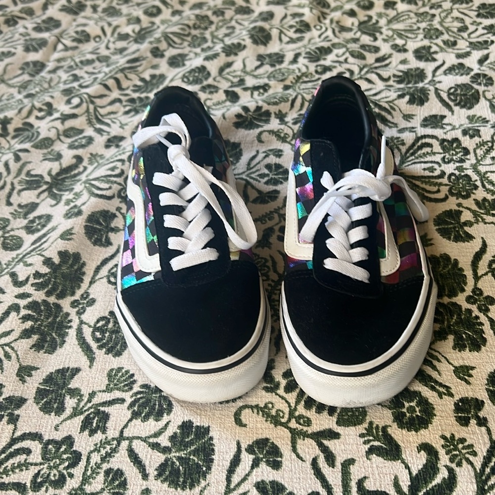 Vans Old Skool Iridescent checkered sneakers